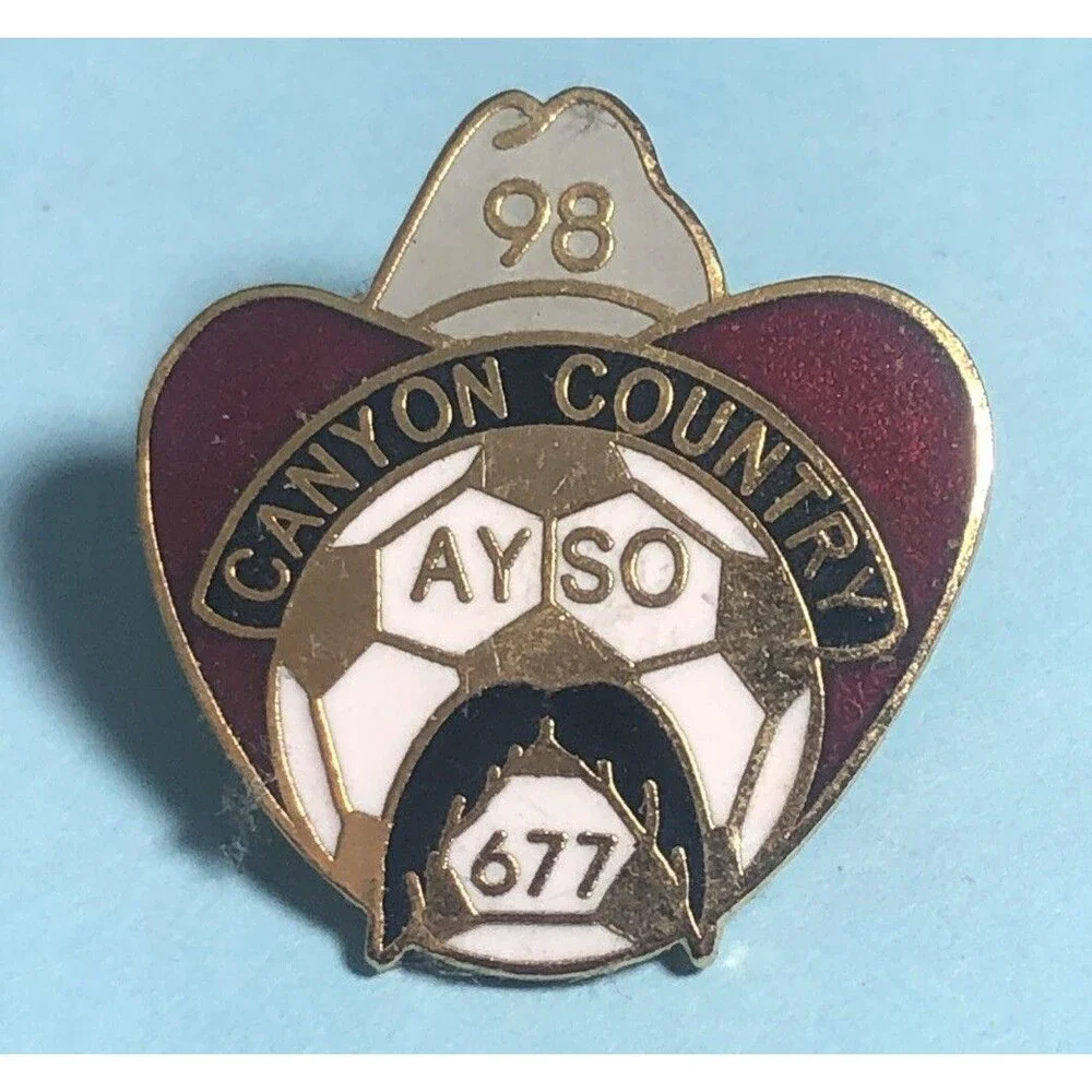 1998 Canyon Country Reg.677-American Youth Soccer Organization(AYSO) Lapel Pin
